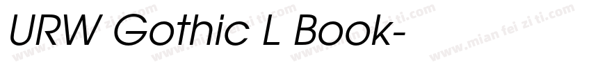 URW Gothic L Book字体转换